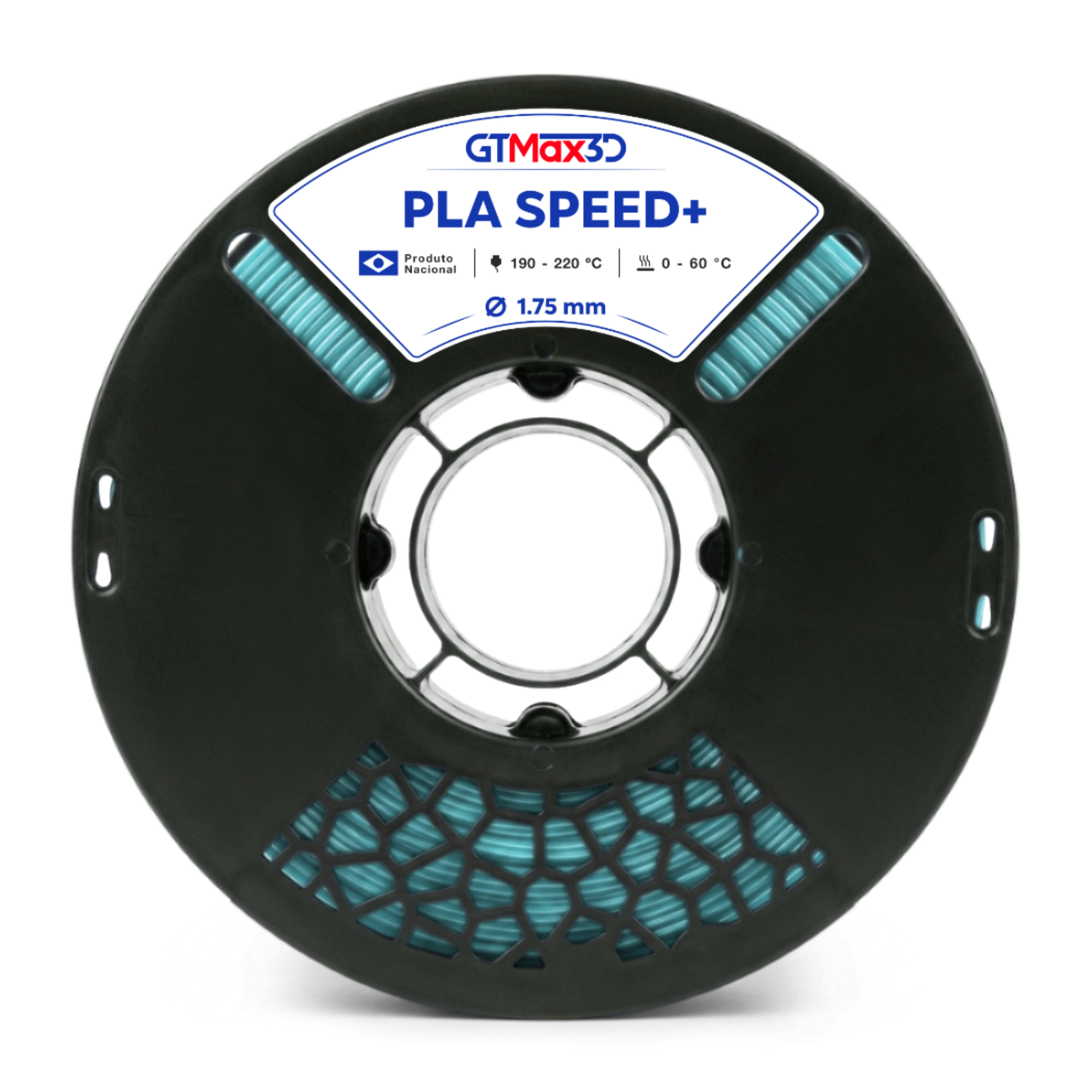 GTmax 3D - PLA High Speed - Azul Ciano - 1 kg