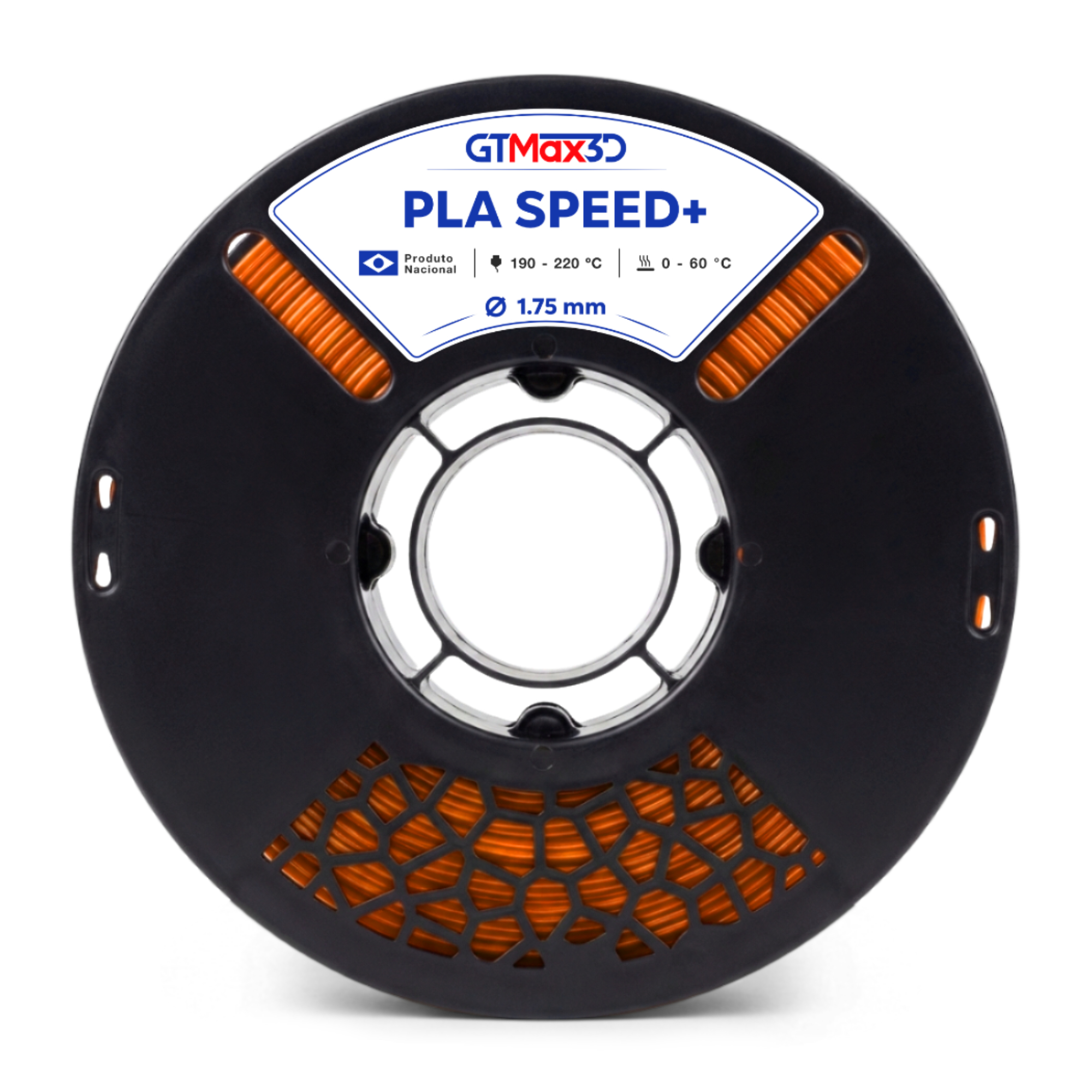 GTmax 3D - PLA High Speed - Laranja - 1 kg