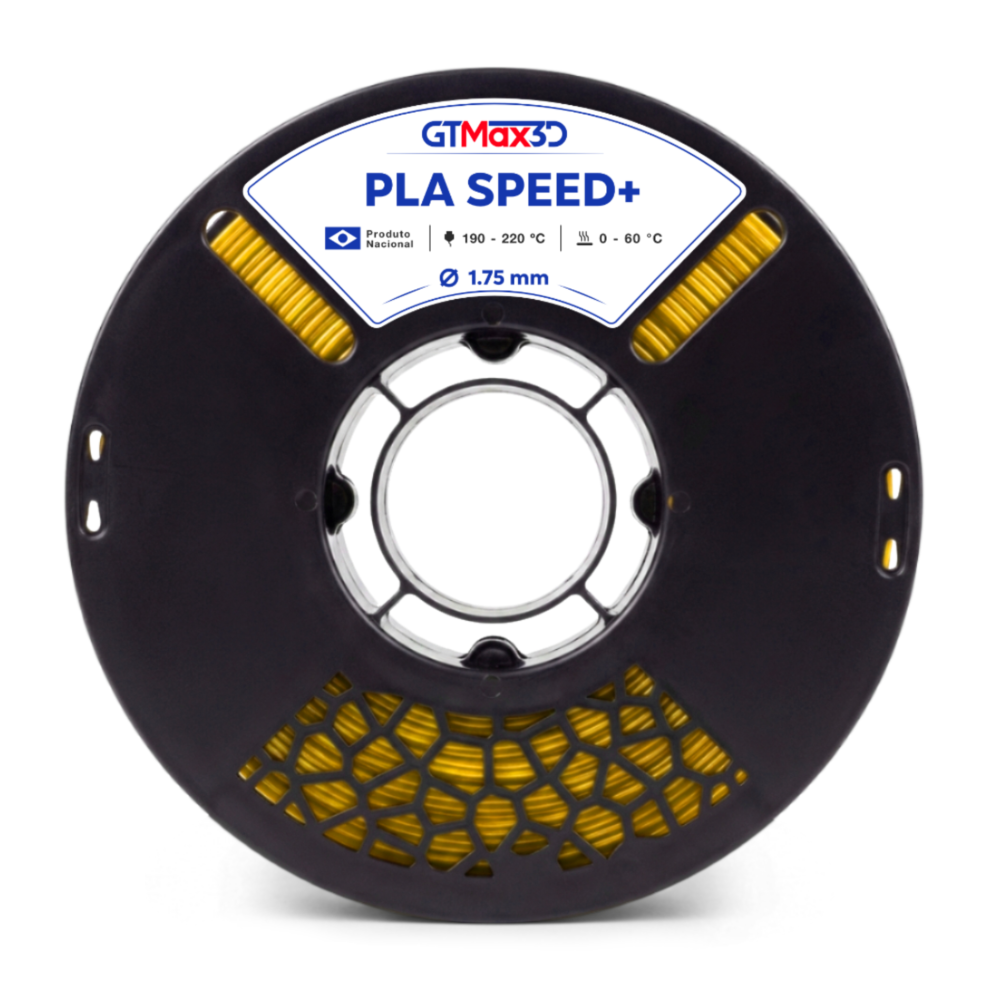 GTmax 3D - PLA High Speed - Amarelo - 1 kg
