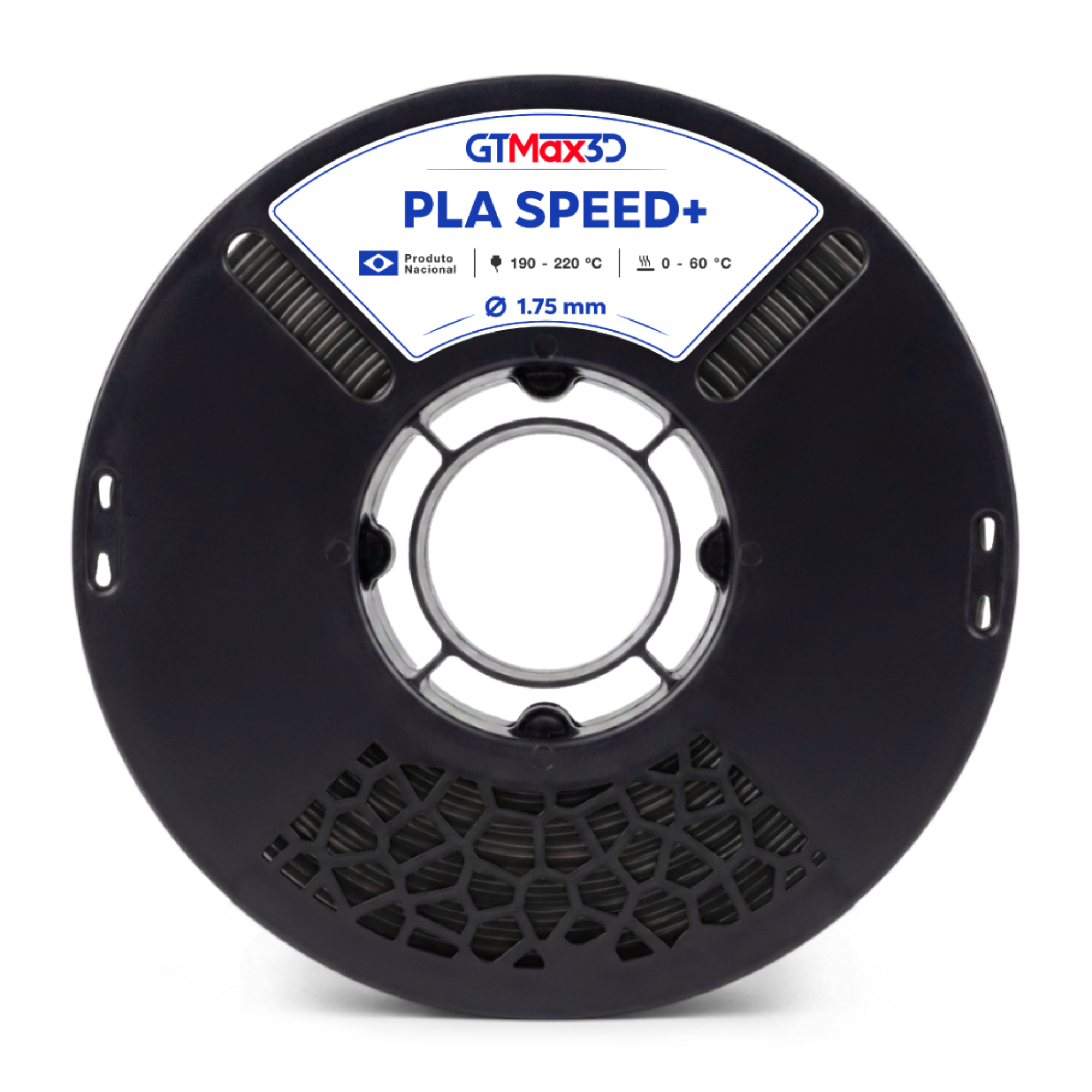 GTmax 3D - PLA High Speed - Preto Fosco - 1 kg