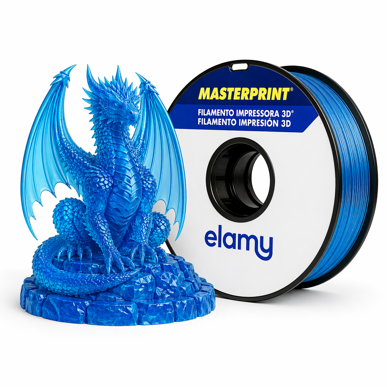 Master Print - PETG - Translúcido Azul - 1 kg