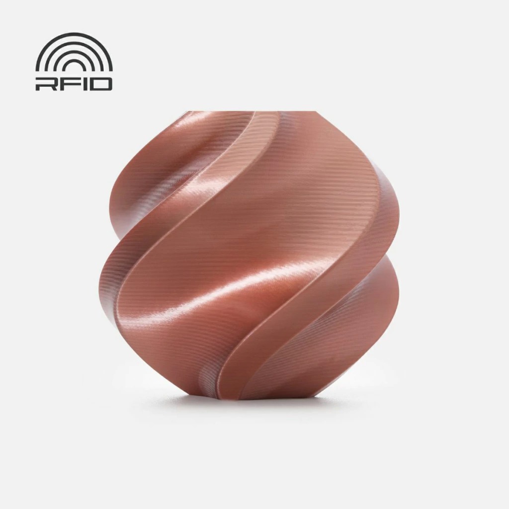 Bambu Lab - PLA Silk - Ouro Rosa - 1 kg