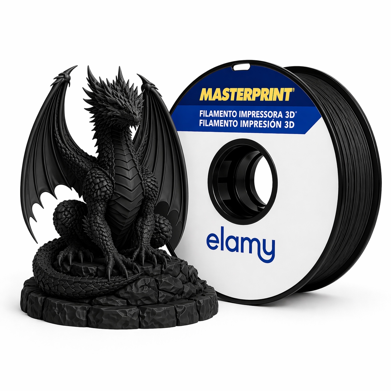 Master Print - PLA High Speed - Preto - 1 kg