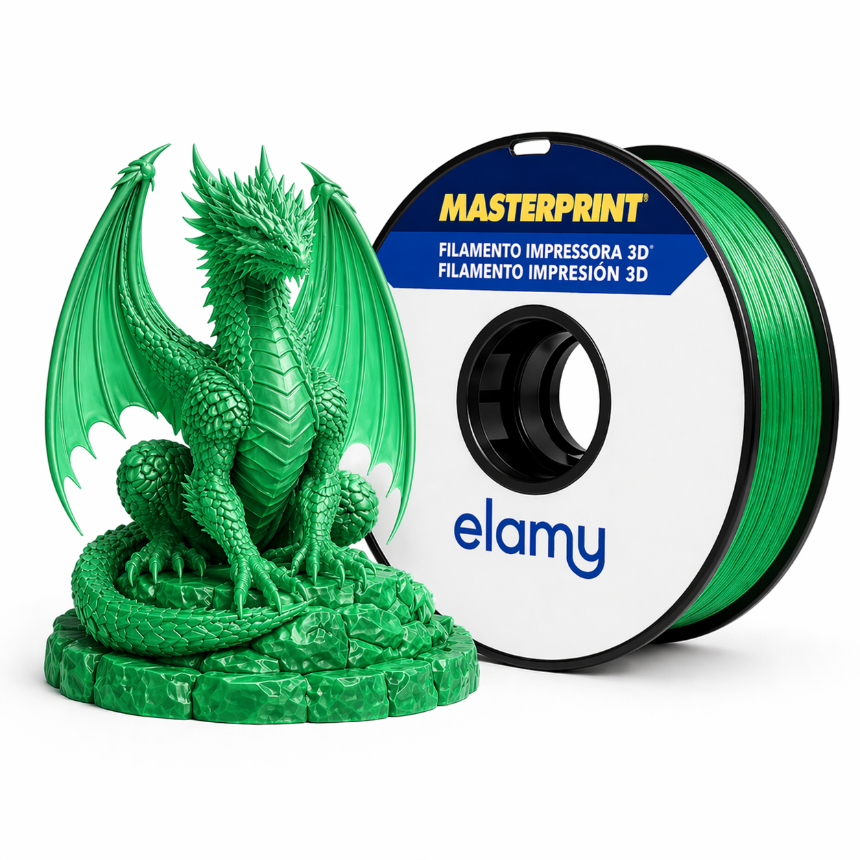 Master Print - PETG - Translúcido Verde - 1 kg