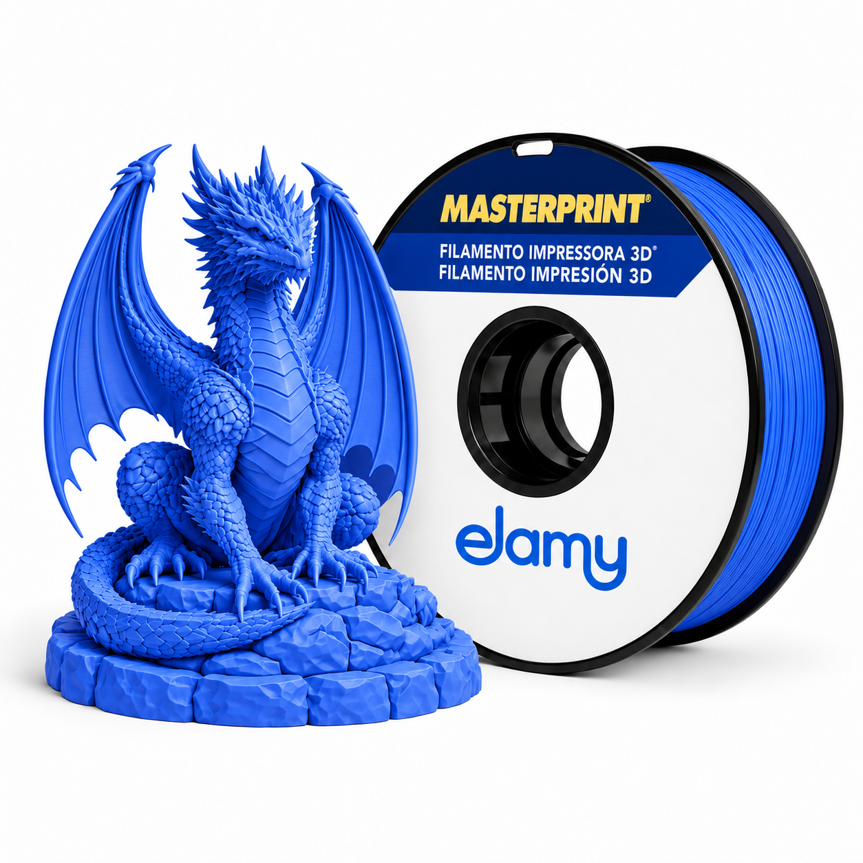 Master Print - PLA Silk - Azul - 1 kg