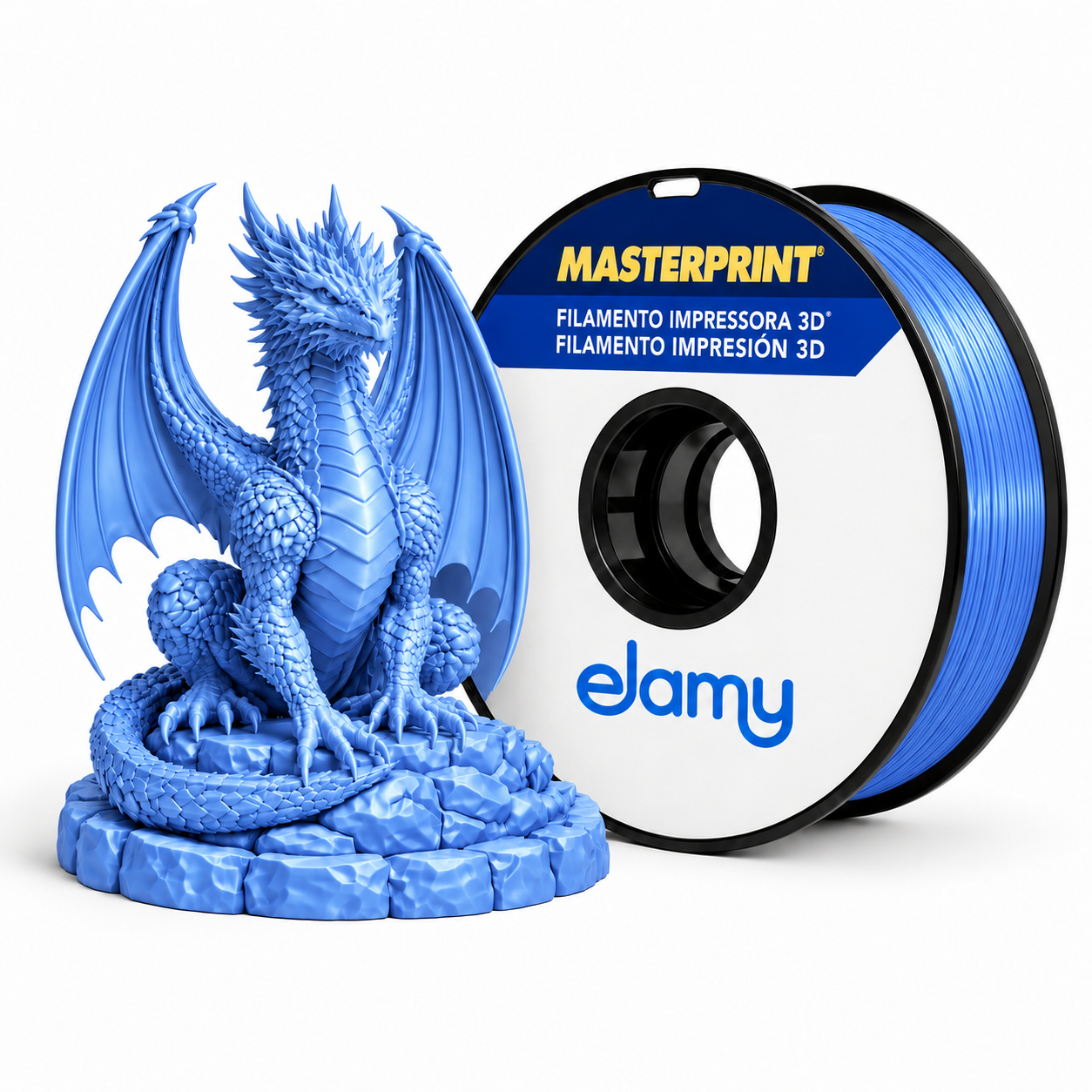 Master Print - PLA Silk - Azul Azure - 1 kg