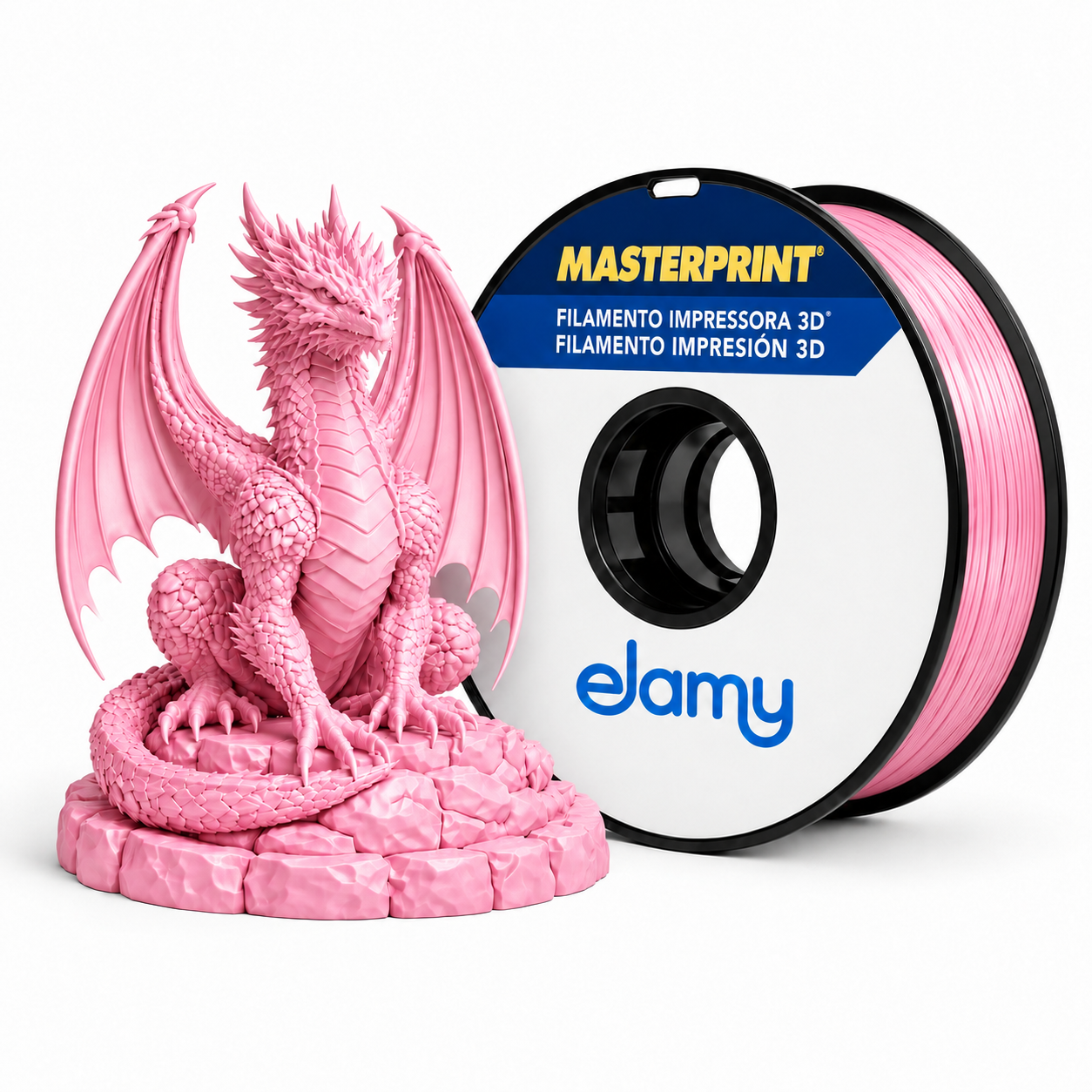 Master Print - PLA Silk - Rosa - 1 kg