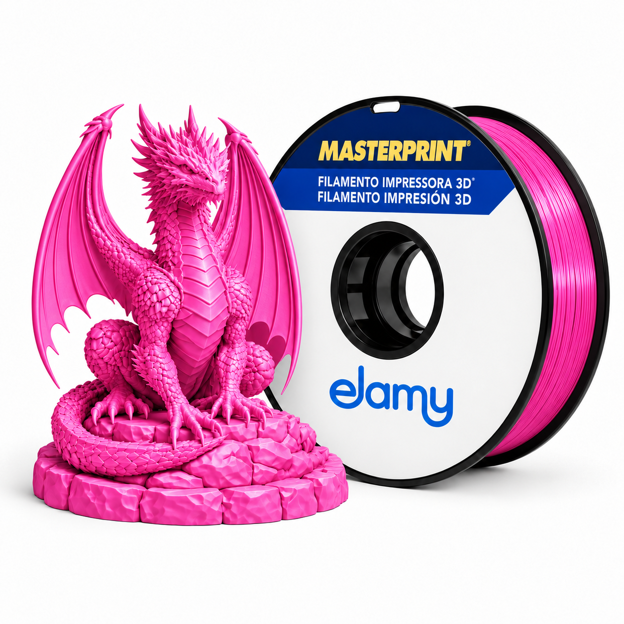Master Print - PLA Silk - Vermelho Púrpura - 1 kg