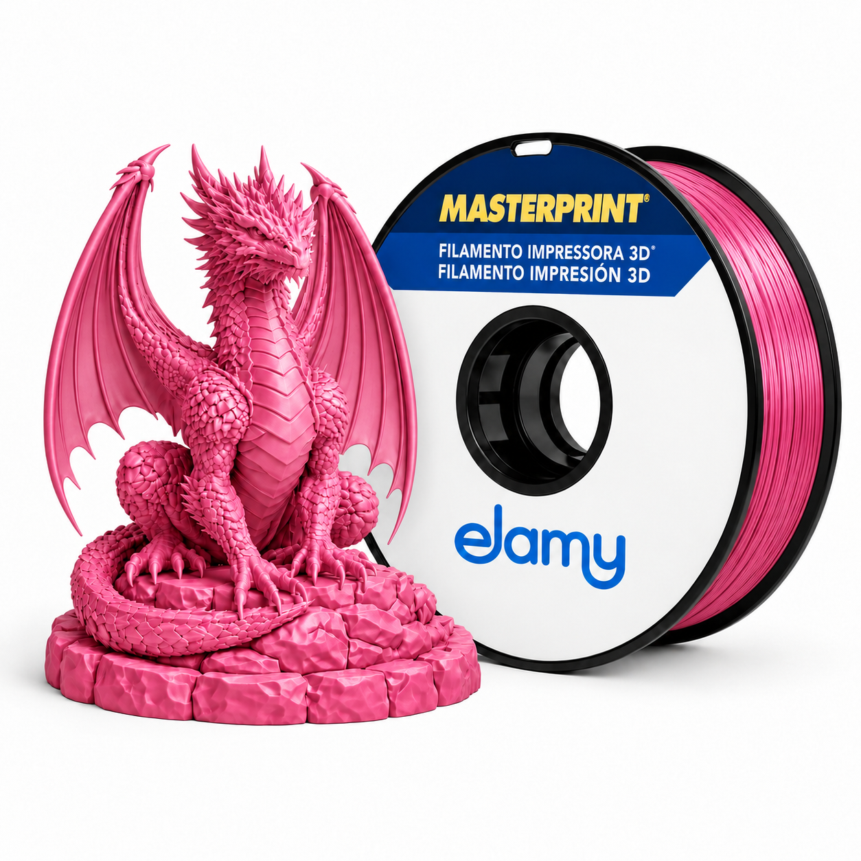 Master Print - PLA Silk - Fuchsia - 1 kg