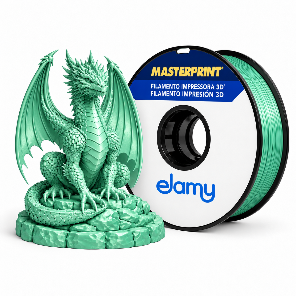 Master Print - PLA Silk - Verde - 1 kg